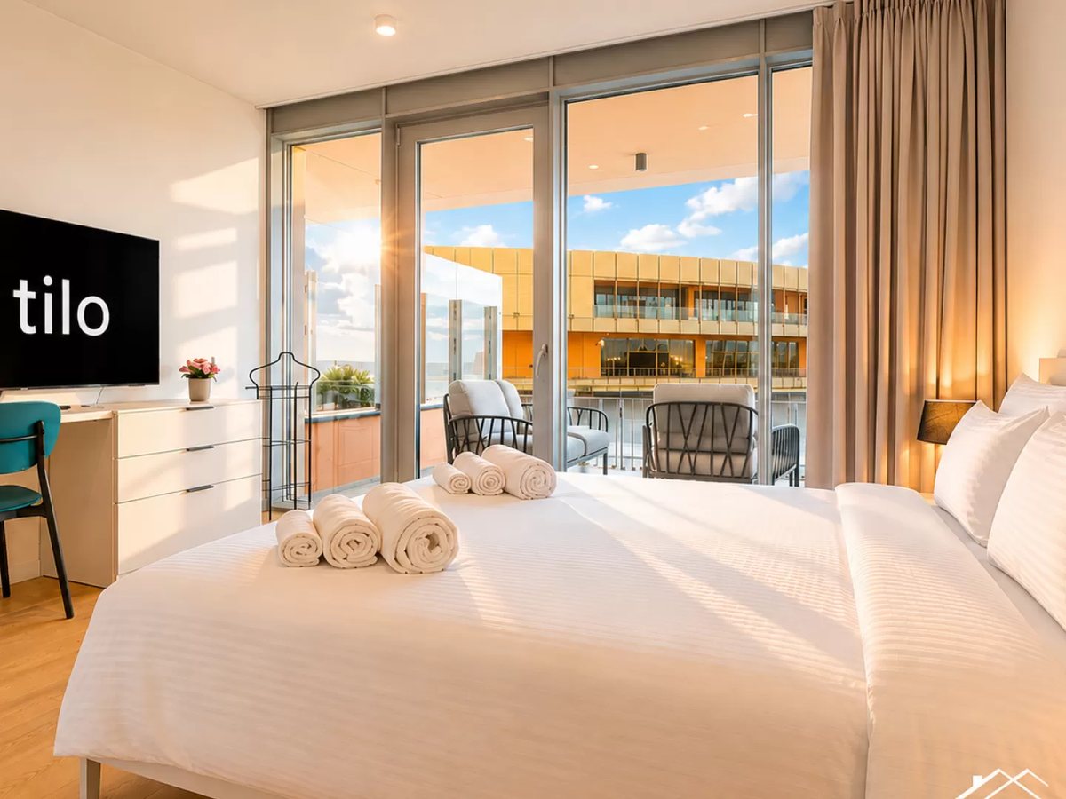 Beds made hotel-style